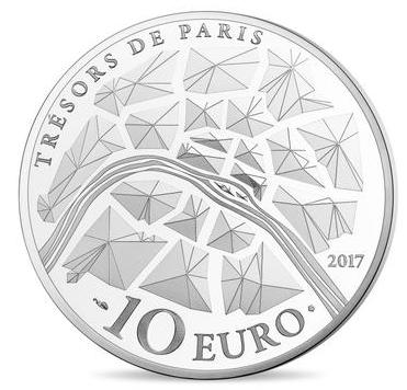 10 € La Bastille - Philatelie - pièce en argent - Monnaie de Paris - trésors de Paris