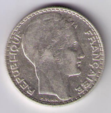 10 francs Turin - Philatélie 50 - pièce française de 10 francs Turin - pièce de monnaie de collection - pièce en argent