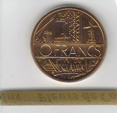 10F 1982-2 - Philatelie - pièce de monnaie française - 10 francs