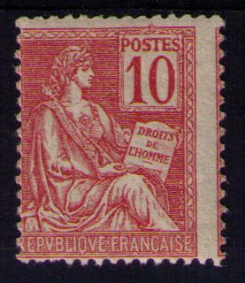 116 - Philatélie 50 - timbre de France avec variété N° Yvert et Tellier 116