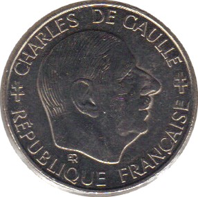 1988-2 - Philatelie - pièce de monnaie française - 1 franc