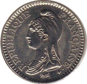 1992-2 - Philatelie - pièce de monnaie française - 1 franc