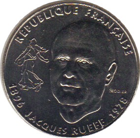 1996-2 - Philatelie - pièce de monnaie française - 1 franc