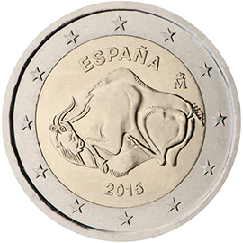 2 € Espagne 2015 grotte - Philatelie - pièce 2 € commémorative Espagne