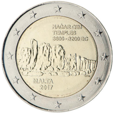 2 € Malte 2017 - Philatelie - pièce commémorative 2 € Malte 2017
