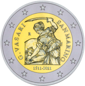 2 € Saint Marin 2011-2 - Philatélie 50 - pièces de monnaie de collection - pièce 2 euros commémorative Saint Marin 2011