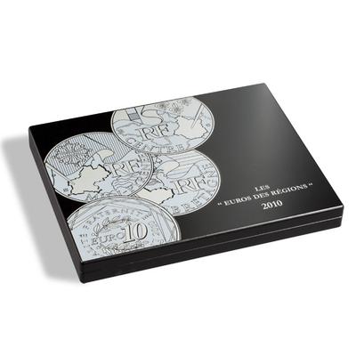 338 846 - 2 - Philatélie 50 - coffret pour pièces de monnaies de 10 € des régions - matériel numismatique - marque LEUCHTTURM