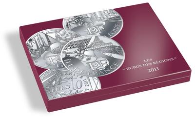 341 493 - 2 - Philatélie 50 - coffret pour pièces de monnaies de 10 € des régions - matériel numismatique - marque LEUCHTTURM