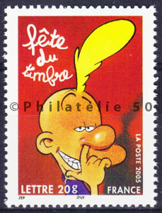 3751 - Philatélie 50 - timbre de France neuf sans charnière - timbre de collection Yvert et Tellier - Fête du timbre, Titeuf - 2005