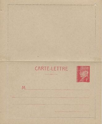 514CL1 - Philatelie - Entier postale maréchal pétain neuf N° Yvert et Tellier 514CL1 - Timbres sur lettre