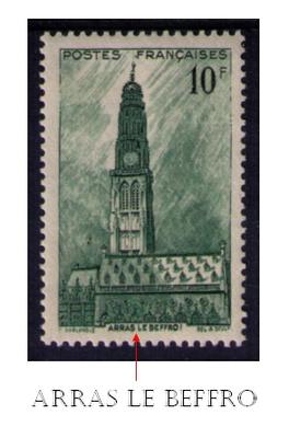 567b-2 - Philatélie 50 - timbre de France avec variété N° Yvert et Tellier 567b - timbre de France de collection