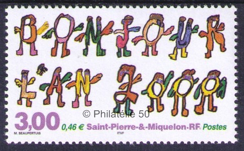 706 timbre de collection Saint-Pierre et Miquelet Philatélie 50 2000