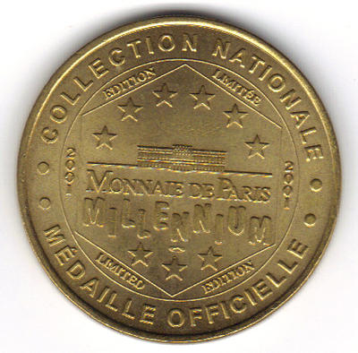 7505M2-01-2 - Philatelie - médaille touristique Monnaie de Paris - jeton touristique