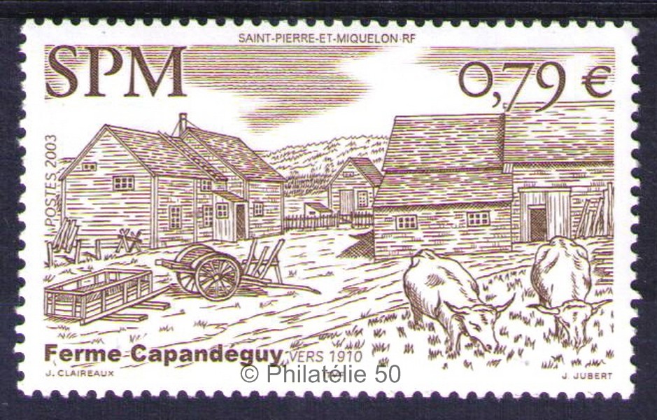 792 timbre de collection Yvert et Tellier timbre de Saint-Pierre et Miquelon 2003