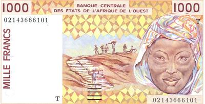 Afrique de l'ouest - Philatélie - billets de banque de collection