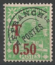 ALGTAX28 - Philatélie - Timbre Taxe d'Algérie N° Yvert et Tellier 28 - Timbres des anciennes colonies françaises avant indépendance