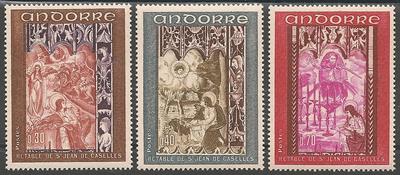 AND198-200 - Philatélie - Timbres d'Andorre N° Yvert et Tellier 198 à 200 - Timbres de collection
