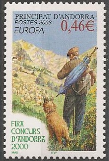 AND580 - Philatélie - Timbre d'Andorre N° Yvert et Tellier 580 - Timbres de collection