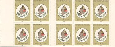 ANDCAR6 - Philatélie - Carnet d'Andorre N° Yvert et Tellier 6 - Timbres de collection