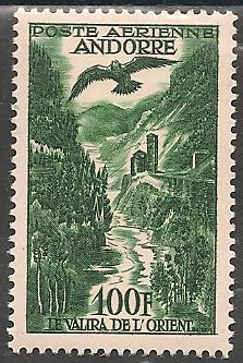 ANDPA2 - Philatélie - Timbre d'Andorre Poste Aérienne N° Yvert et Tellier 2 - Timbres de collection