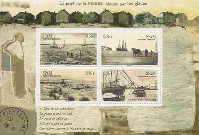 BF-SPM14 - Philatélie - Bloc feuillet de timbre de Saint Pierre et Miquelon N° 14 du catalogue Yvert et Tellier - Timbres de collection