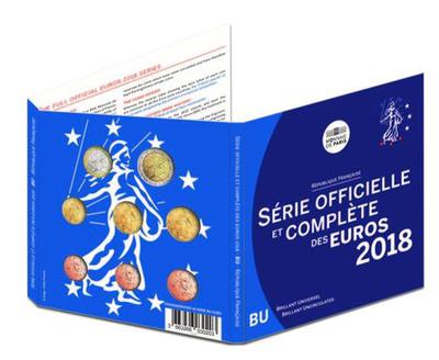 BU 2018-3  - Philatelie - série de pièces de monnaies euros - Monnaie de Paris