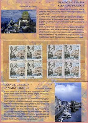Emission commune - timbres de France et du Canada - Philatélie 50 - 2008 - 2