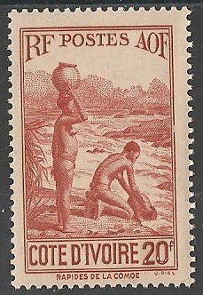 COTI132 - Philatélie - Timbre de Côte d'Ivoire N° Yvert et Tellier 132 - Timbres de colonies françaises - Timbres de collection