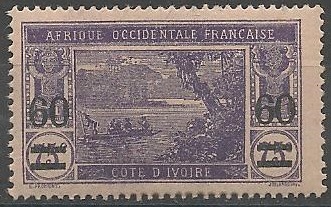 COTI59 - Philatélie - Timbre de Côte d'Ivoire N° Yvert et Tellier 59 - Timbres de colonies françaises - Timbres de collection