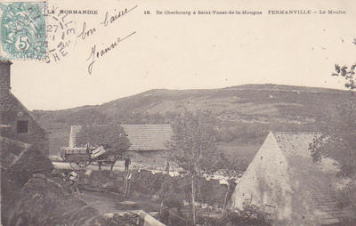 CPA50FER25101725 - Philatelie - Carte postale anciennes Le Moulin de Fermanville- Cartes postales anciennes de collection