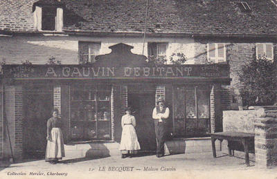 CPA50TOUR1307171 - Philatelie - Cartophilie - Carte postale ancienne de la maison Cauvin a Le Becquet - Cartes Postales anciennes de collection