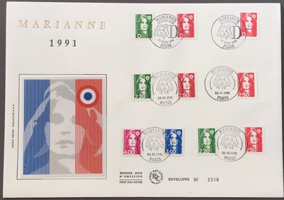 FDC 1991 - Enveloppe premier jour de France