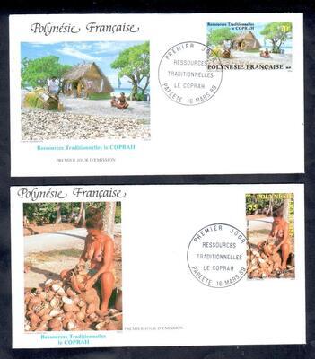 FDC Polynésie 326-327 - Philatelie - enveloppes 1er jour de Polynésie