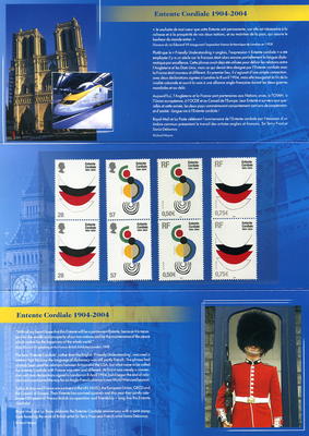 Emission commune - timbres de France et du Royaume Uni - Philatélie 50 - 2004 - 2