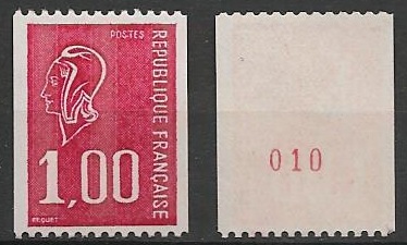 FR1895a - Philatélie - Timbre de France N° 1895a du catalogue Yvert et Tellier numéro rouge - Timbres de collection