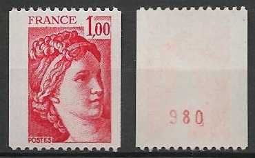 FR1981a - Philatélie - Timbre de France N° 1981a du catalogue Yvert et Tellier numéro rouge - Timbres de collection