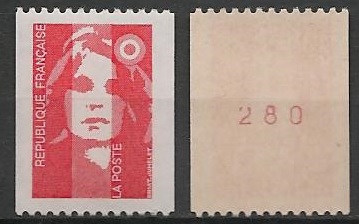 FR2819a - Philatélie - Timbre de France N° 2819a du catalogue Yvert et Tellier numéro rouge - Timbres de collection