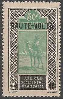 H-V13 - Philatélie - Timbre de Haute-Volta N° Yvert et Tellier 13 - Timbres de colonies françaises