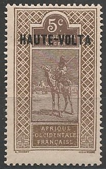 H-V24 - Philatélie - Timbre de Haute-Volta N° Yvert et Tellier 24 - Timbres de colonies françaises