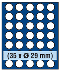 ID6329 - Philatélie 50 - matériel numismatique - médailler NOVA pour pièces de monnaies de collection