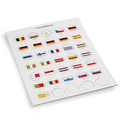 LE333463 - Philatélie - Chips drapeaux euro - Numismatique - Matériel de collection
