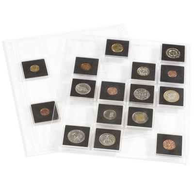 LE334778 - Philatélie - Feuilles numismatiques encap pour pièces sous capsules quadrum - Numismatique - Pièces de monnaie de collection