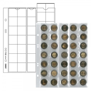LIMU35 - Philatélie 50 - Recharges feuilles numismatiques - materiel de collection