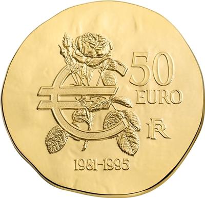 Mitterand 50 € - Philatelie - pièce de monnaie Monnaie de Paris - De Clovis à la République