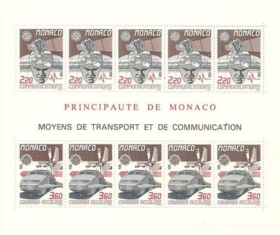 MONBF41 - Philatélie - Bloc feuillet de Monaco N° Yvert et Tellier 41 - Timbres de Monaco - Timbres de collection