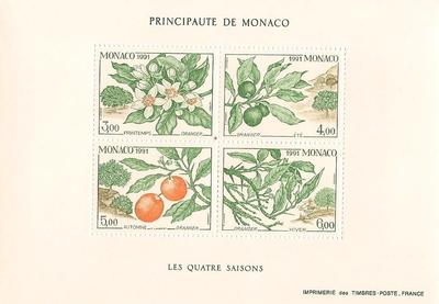 MONBF54 - Philatélie - Bloc feuillet de Monaco N° Yvert et Tellier 54 - Timbres de Monaco - Timbres de collection