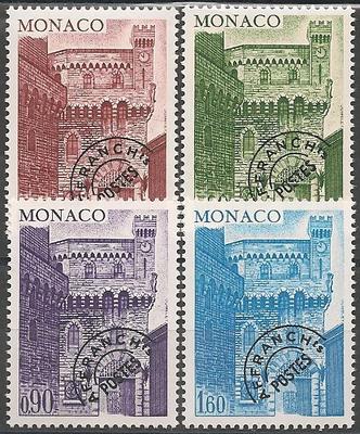 MONPREOS38-41 - Philatélie - Timbres préoblitérés de Monaco N° Yvert et Tellier 38 à 41 - Timbres de Monaco - Timbres de collection