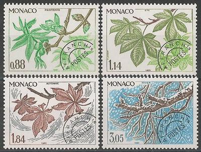 MONPREOS70-73 - Philatélie - Timbres préoblitérés de Monaco N° Yvert et Tellier 70 à 73 - Timbres de Monaco - Timbres de collection