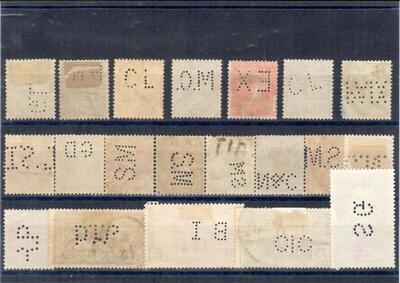 Perforés x 20-2 - Philatelie - timbres de France perforés