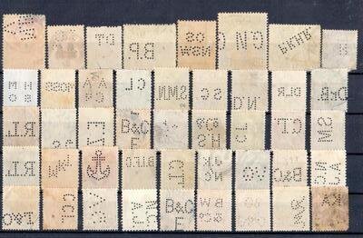 Perforés x 44 - 2 - Philatelie - timbres du monde perforés